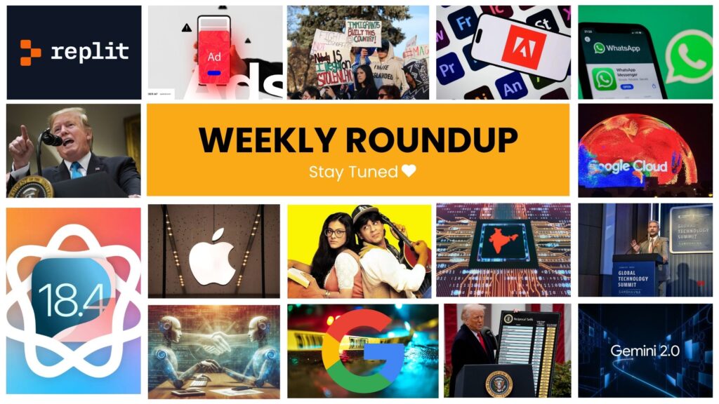 90-day Tariff Pause, Self-deport, Global Tech Summit 2025, A2A protocol, Kompact AI, Replit, iOS 18.4, DDLJ turns 30